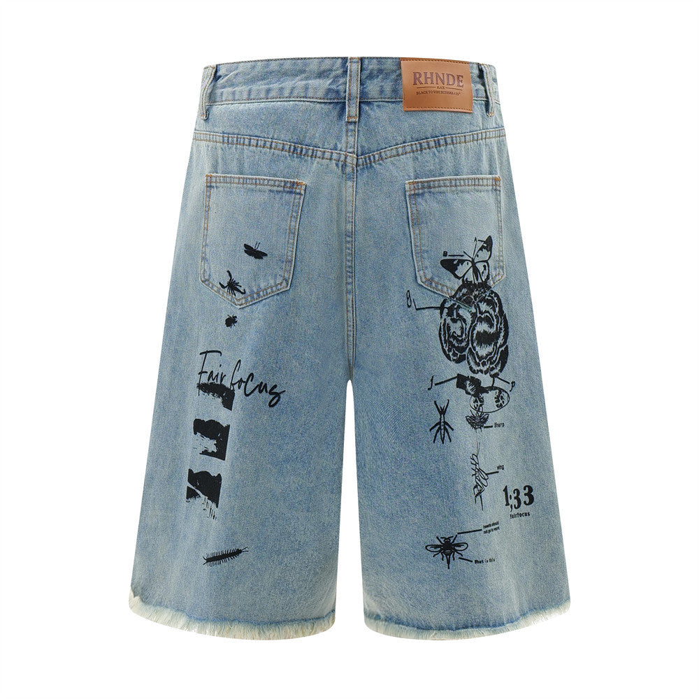 Urban Straight Denim Shorts | Veltrix UK
