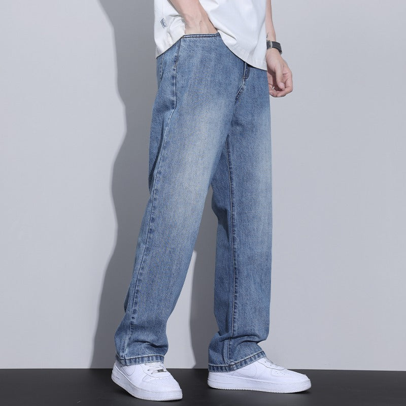 Men's Fleece-Lined Retro Straight Leg Pants