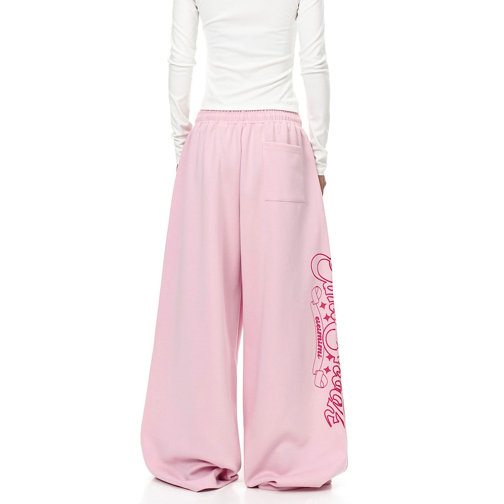 Retro Print Straight-Leg Sweatpants | Veltrix UK