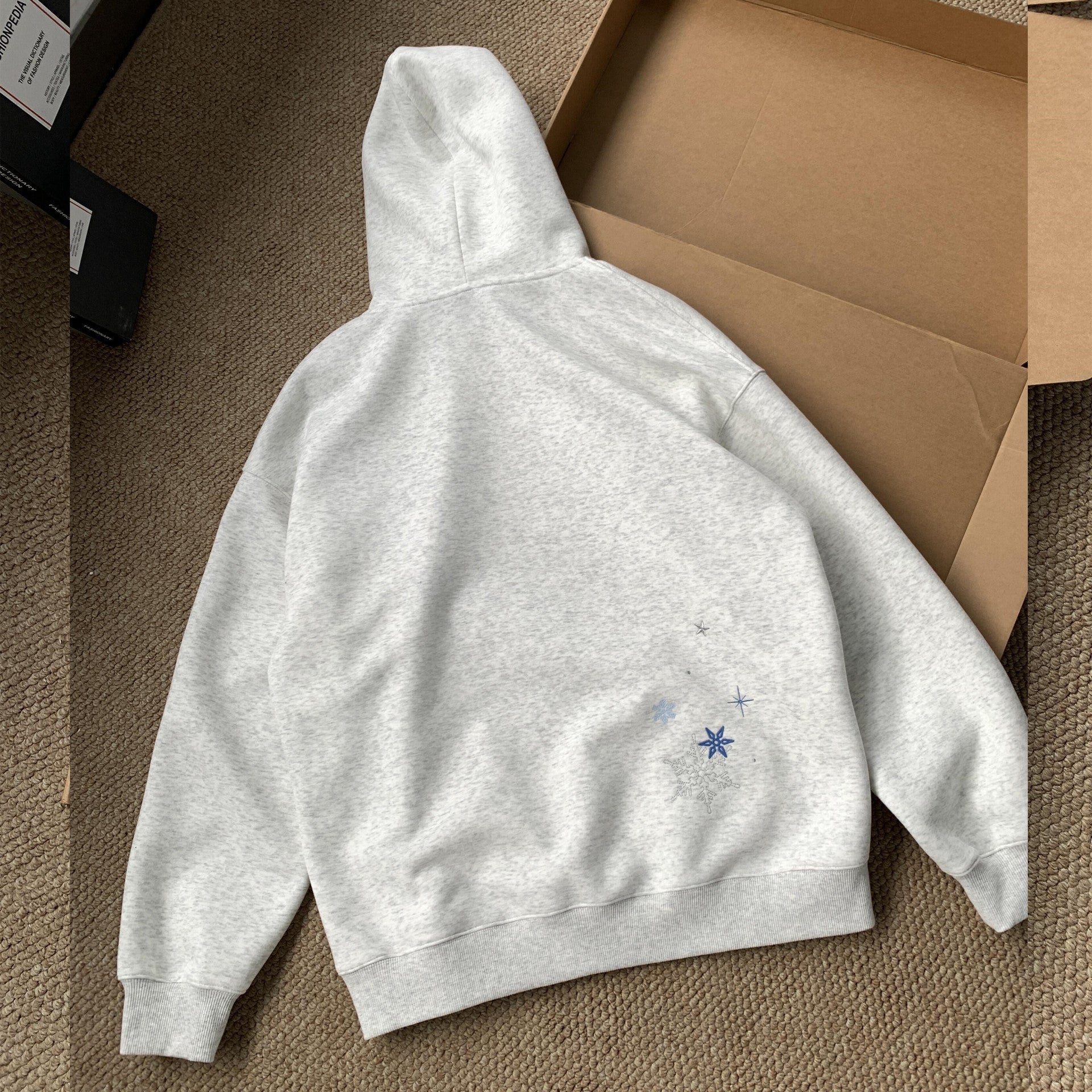 Embroidered Fleece Hoodie | Veltrix UK