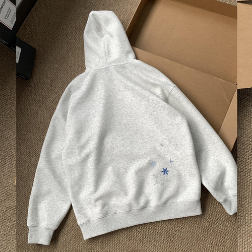Men's Fleece-Lined Embroidered Hoodie