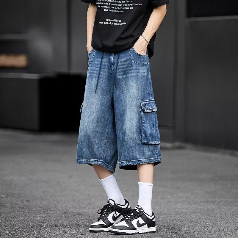 Multi-Pocket Denim Shorts | Veltrix UK