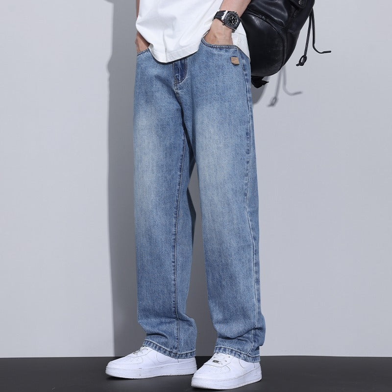 Men's Fleece-Lined Retro Straight Leg Pants