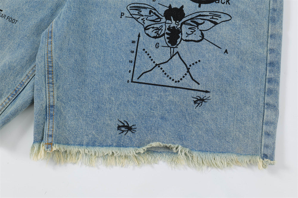 Urban Straight Denim Shorts | Veltrix UK