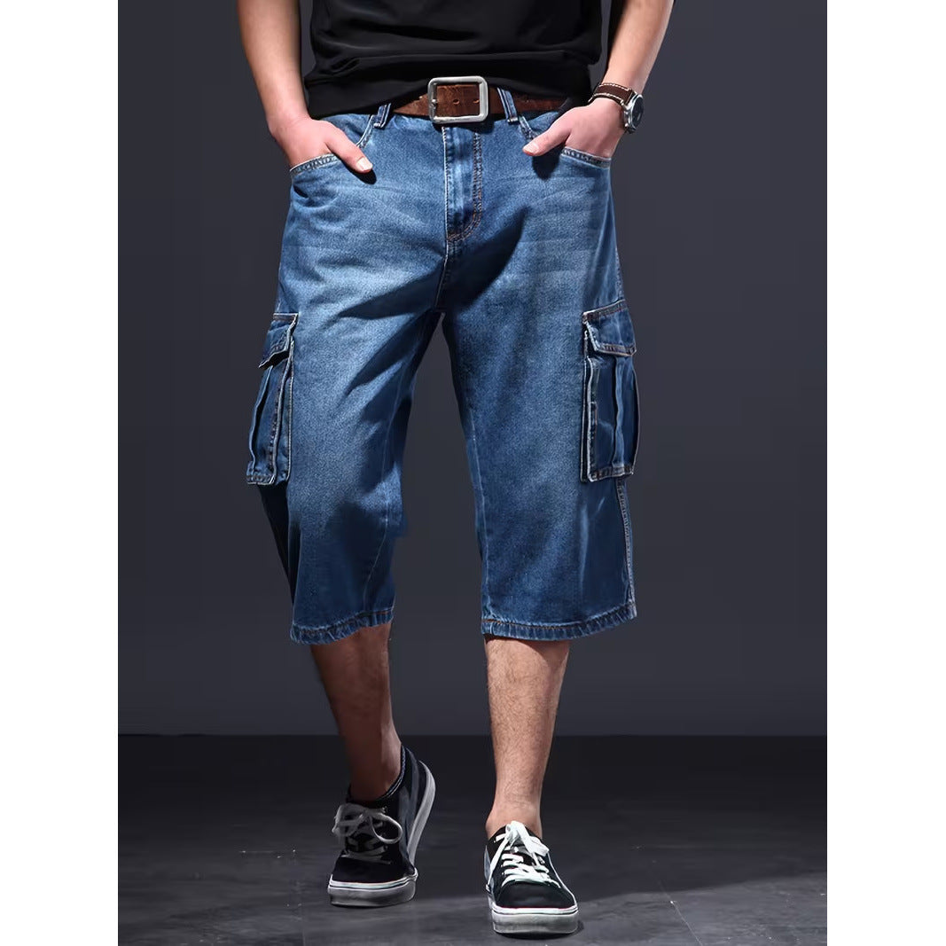 Multi-Pocket Denim Shorts | Veltrix UK