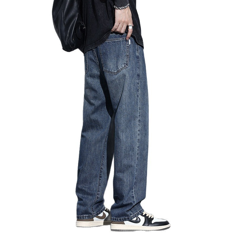 Men's Fleece-Lined Retro Straight Leg Pants