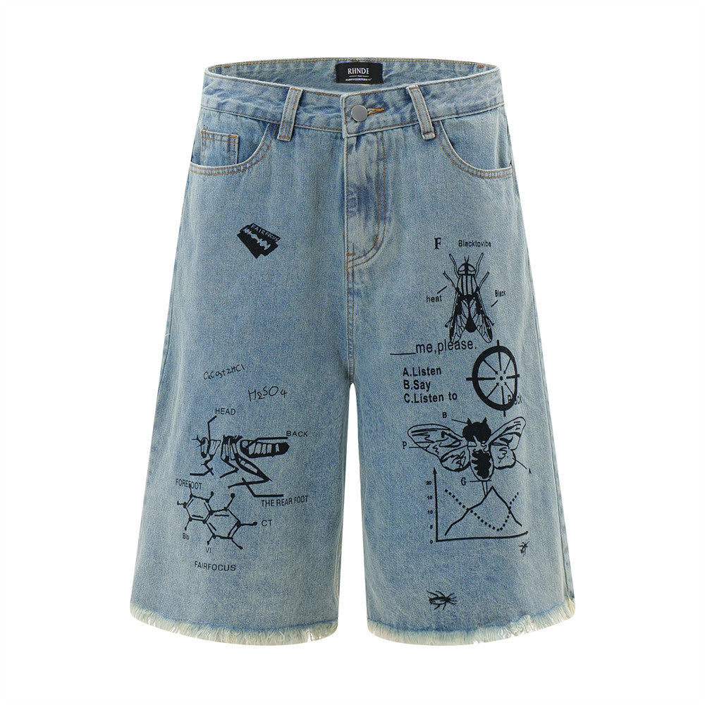 Urban Straight Denim Shorts | Veltrix UK
