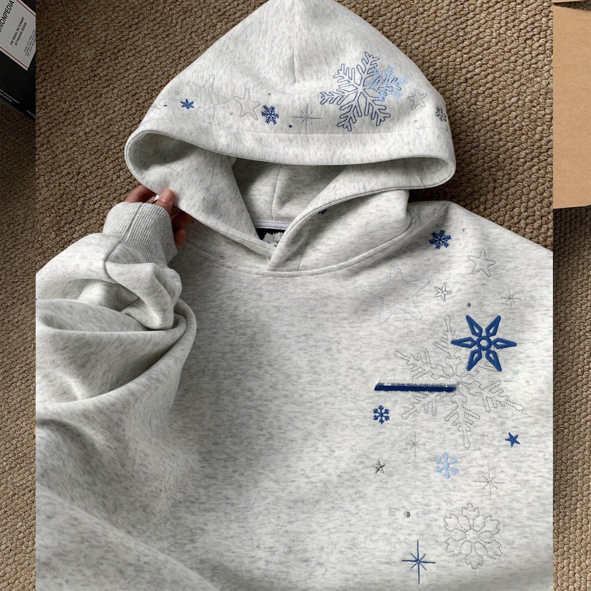 Embroidered Fleece Hoodie | Veltrix UK