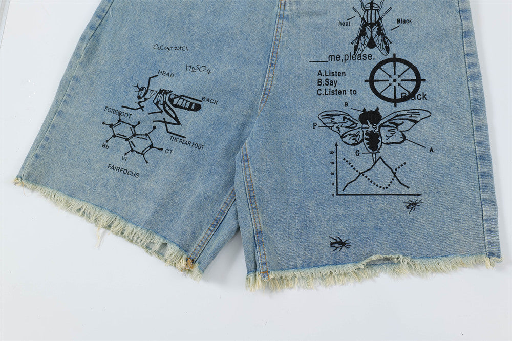 Urban Straight Denim Shorts | Veltrix UK