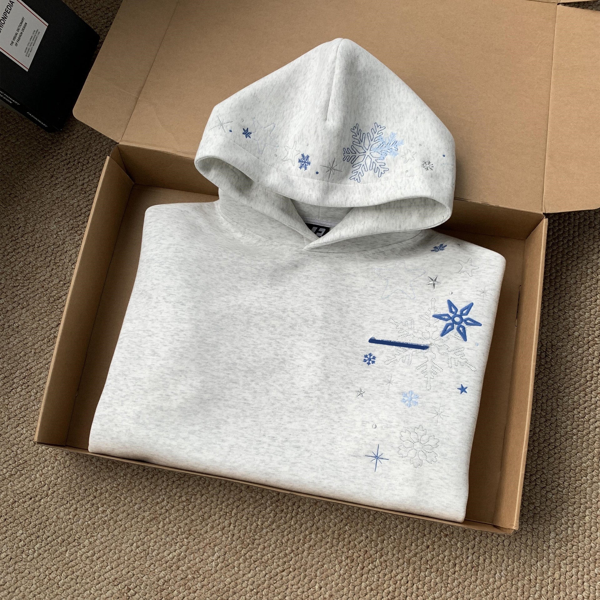 Embroidered Fleece Hoodie | Veltrix UK